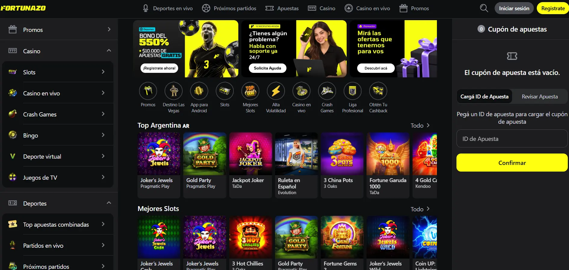 Fortunazo Casino – Casino online, promociones y variedad de juegos image 1