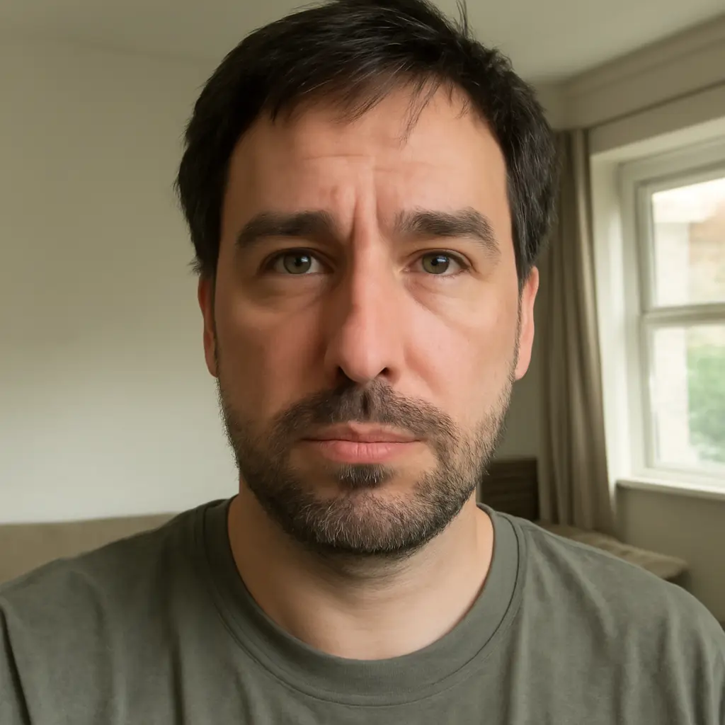 AI-generated fictional portrait